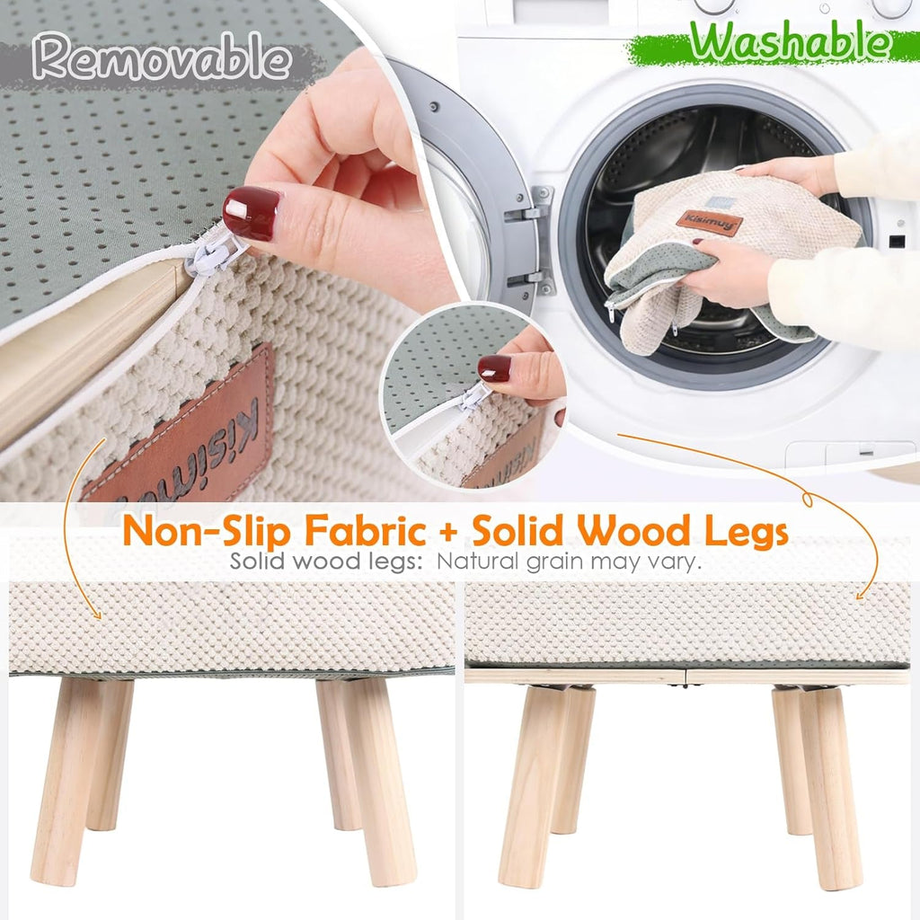 Foldable Dog Stairs: 4-Step Pet Steps Ottoman Ramp for Couch & Bed